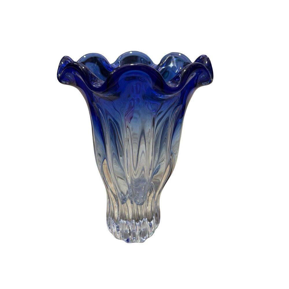 Shannon Freeform Crystal Collection Vase 9.5"
